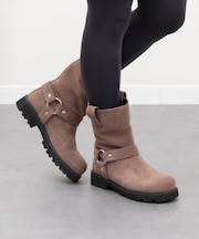 《撥水仕様》【PARADIS COULEUR】オブリークトウリングエンジニアブーツ