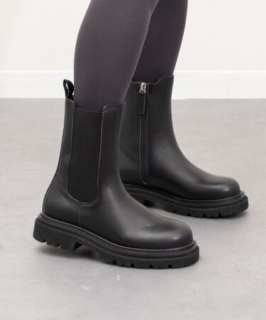 【PARADIS COULEUR】防滑ソール撥水サイドゴアショートブーツ