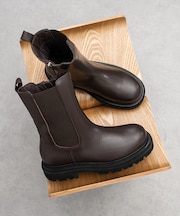 【PARADIS COULEUR】防滑ソール撥水サイドゴアショートブーツ