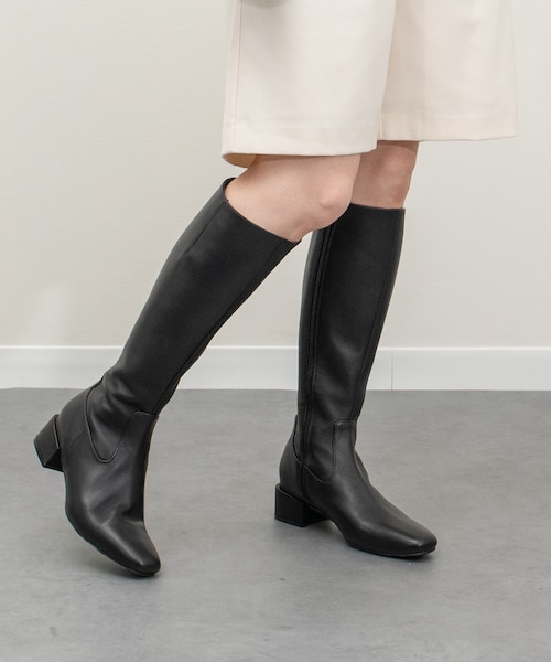 FABIO RUSCONI】トラックソールストレッチショートブーツ｜ブリジット