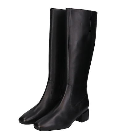 【PARADIS COULEUR】スクエアトウ撥水ロングブーツ