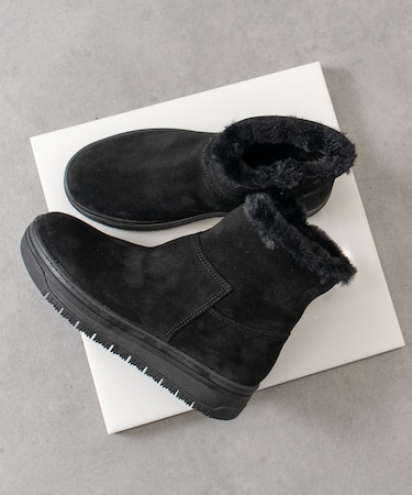 【TAMARIS】厚底インサイドジップショートブーツ