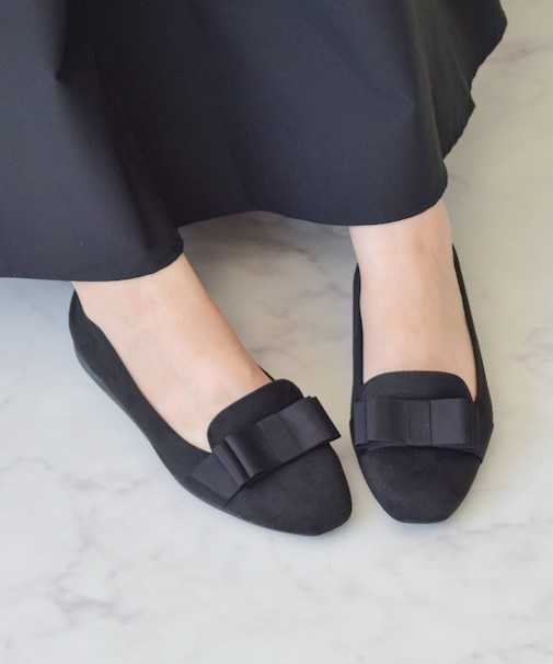 【BRIDGET BIRKIN】グログランリボンレインオペラシューズ