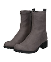 【bussola】撥水4cmヒールストレッチショートブーツ