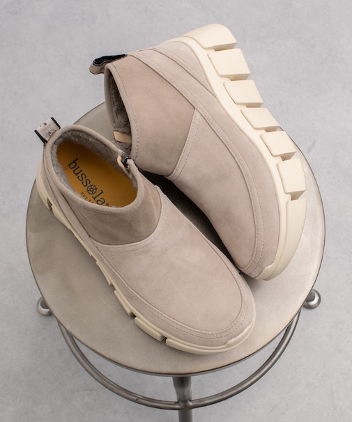 【bussola】撥水厚底ボアショートブーツ