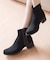 【bussola】4cmヒールニットショートブーツ
