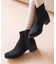 【bussola】4cmヒールニットショートブーツ