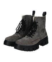 【bussola】撥水厚底レースアップショートブーツ