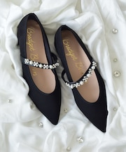 【BRIDGET BIRKIN】キラキラストラップポインテッドパンプス