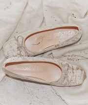 【BRIDGET BIRKIN】ビジューリボンベロアパンプス