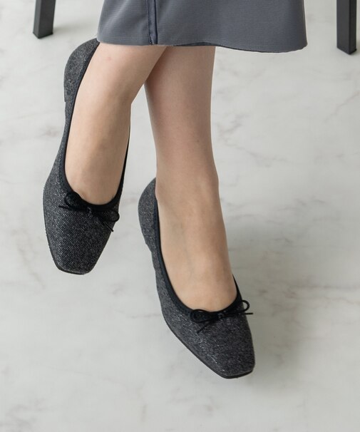 【BRIDGET BIRKIN】スクエアデイリーバレエシューズ