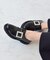 【BRIDGET BIRKIN】スクエアサイドビジューローファー