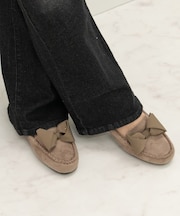 【BRIDGET BIRKIN】グログランリボンモカシンシューズ