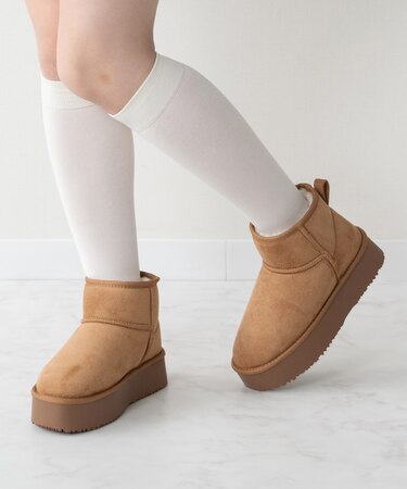 【BRIDGET BIRKIN】スエード調ムートンブーツ