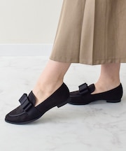 【BRIDGET BIRKIN】グログランリボンレインローファー