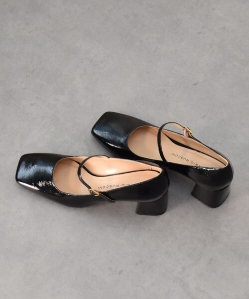 FABIO RUSCONIワンストラップパンプスsize37 FABIO RUSCONI】スクエアトウワンストラップパンプス / INTER