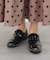 【INTER-CHAUSSURES】レースリボンエナメルキルトシューズ