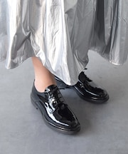 【INTER-CHAUSSURES】ラウンドトウレザーダービーシューズ