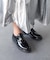 【INTER-CHAUSSURES】ラウンドトウレザーダービーシューズ