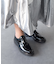 【INTER-CHAUSSURES】ラウンドトウレザーダービーシューズ