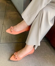 【BRIDGET BIRKIN】マーブルチェーンフラットパンプス