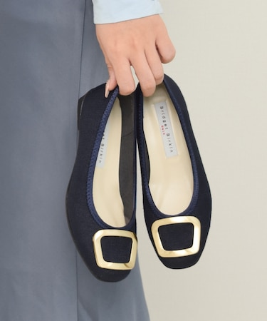 【BRIDGET BIRKIN WALK】メタルバックルウォーキングパンプス