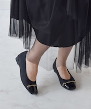 【BRIDGET BIRKIN WALK】チェーンモチーフウォーキングパンプス