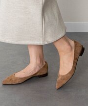 【FABIO RUSCONI】ポインテッドトウカラーヒールパンプス