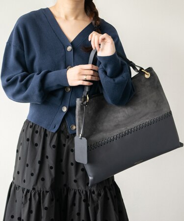 【CHRISTIAN VILLA】コンビネーションレザートートバッグ