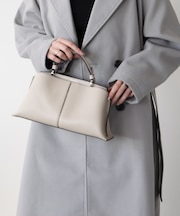 【LORISTELLA】レザーハンドルセンターシームハンドバッグ