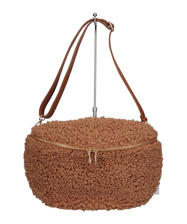 【Andrea Cardone】レザーストラップボアショルダーバッグ