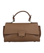 【LORISTELLA】レザーハンドルフラップバッグ