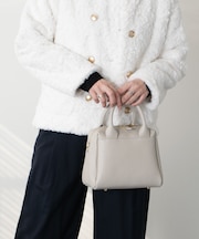 【CHRISTIAN VILLA】ベーシックレザーハンドバッグ