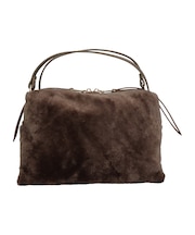 【RIPANI】レザーハンドルムートンバッグ