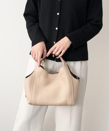 【LORISTELLA】シュリンクレザーミディアムサイズバッグ