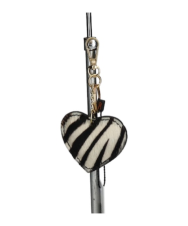 【Andrea Cardone】ハート型レザーキーチャーム