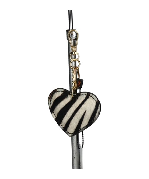 【Andrea Cardone】ハート型レザーキーチャーム