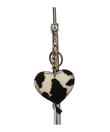 【Andrea Cardone】ハート型レザーキーチャーム