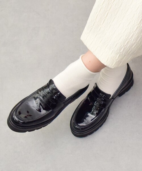 美品 PASCUCCI パスクッチ ラウンドトウプラットフォームローファー 36 PASCUCCI】ラウンドトウ厚底ローファー｜ブリジット バーキンの