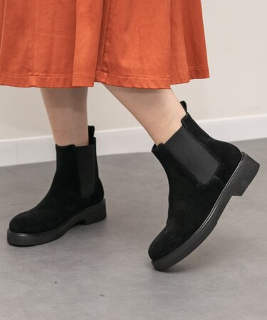 【PASCUCCI】ラウンドトウサイドゴアブーツ