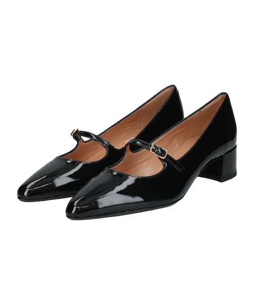 【INTER-CHAUSSURES】ポインテッドトウワンストラップパンプス