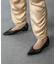 【INTER-CHAUSSURES】ポインテッドトウギャザーパンプス