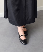 【INTER-CHAUSSURES】ラウンドトウギャザーバレエシューズ