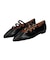 【INTER-CHAUSSURES】ベルテッドフラットパンプス