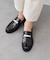 【INTER-CHAUSSURES】ラウンドトウメタルベルトローファー