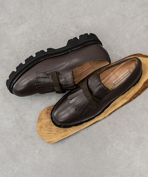 INTER-CHAUSSURES】リボンキルトタンクソールシューズ｜ブリジット