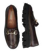 【INTER-CHAUSSURES】ラウンドトウキルトビットローファー