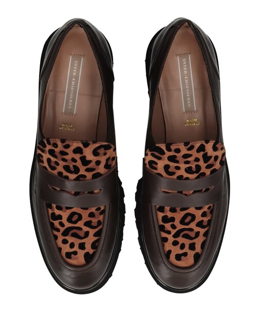【INTER-CHAUSSURES】ラウンドトウタンクソールローファー