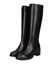 【INTER-CHAUSSURES】ラウンドトウサイドシームロングブーツ