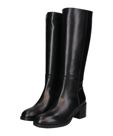 【INTER-CHAUSSURES】ラウンドトウサイドシームロングブーツ